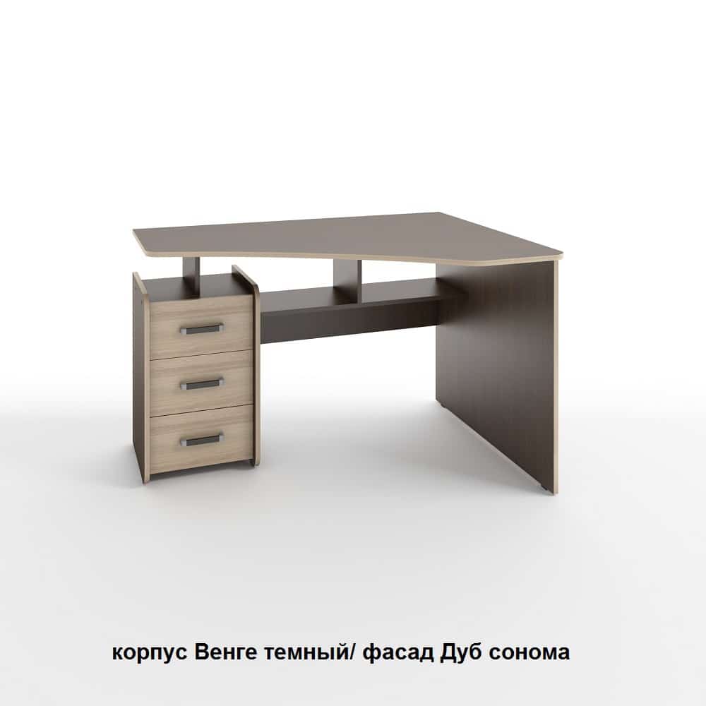 ГЛАЙД (корпус венге темный/ фасад дуб сонома/ кромка дуб сонома) - фото 1