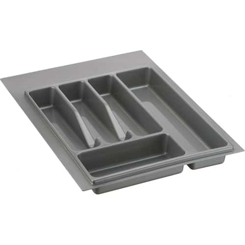 Лоток в ящик 400, (300-340)*(380-490) мм (ЕСО серый металл) - фото 1