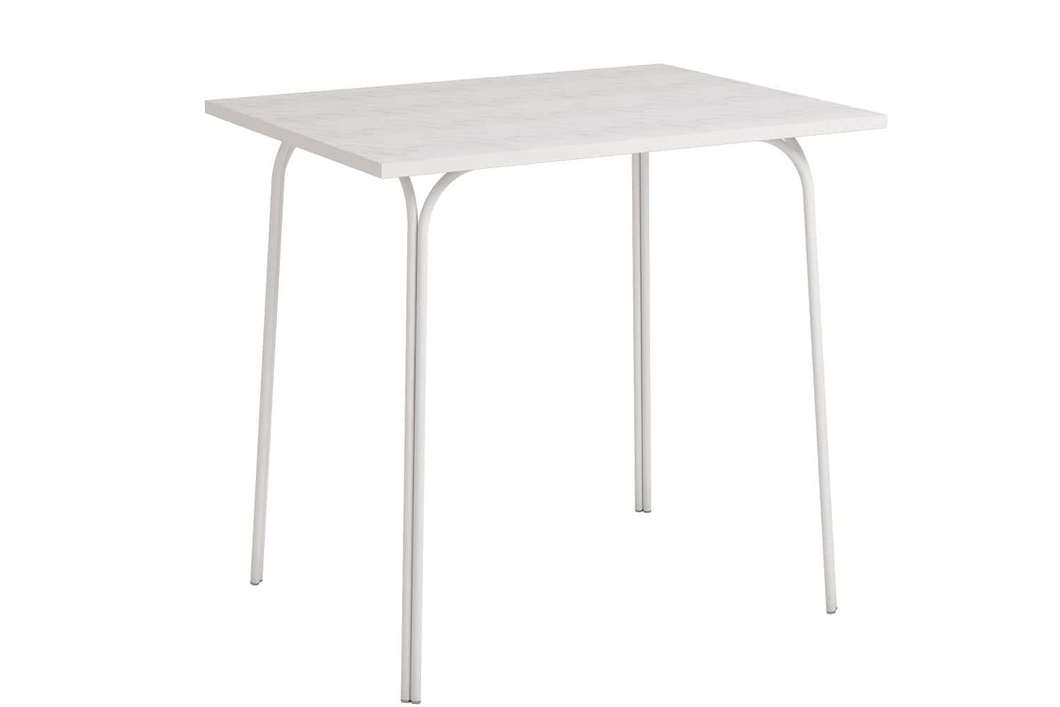 СТОЛ ОБЕДЕННЫЙ СТ42 ПЛАСТИК (802*770*602) (Белый/Белый мрамор (03/2071)) - фото 1