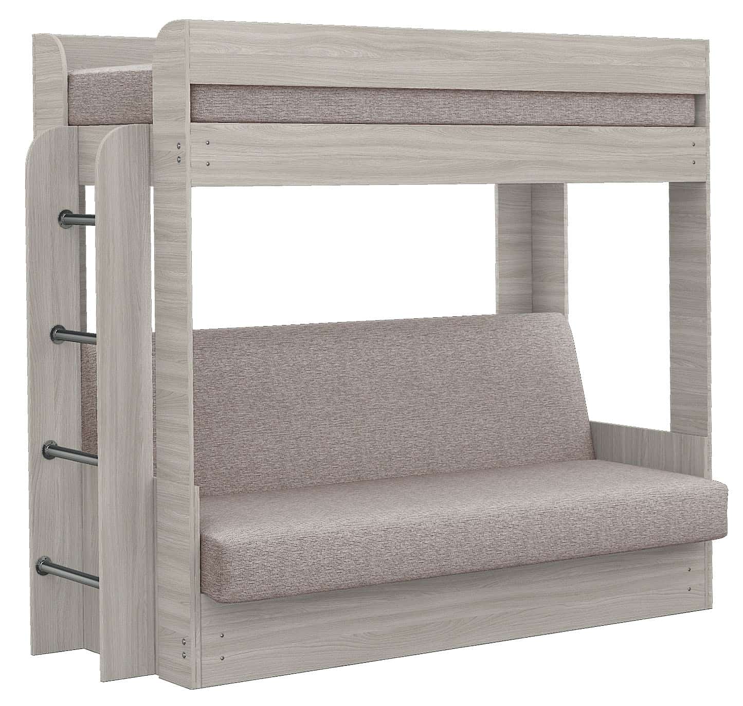 ДИВАН-КРОВАТЬ 2-Х ЯРУСНАЯ (1160*1860/790*1890) С ВЕРХНИМ МАТРАЦЕМ (NEW) (Модерно 11/Ясень светлый) - фото 1