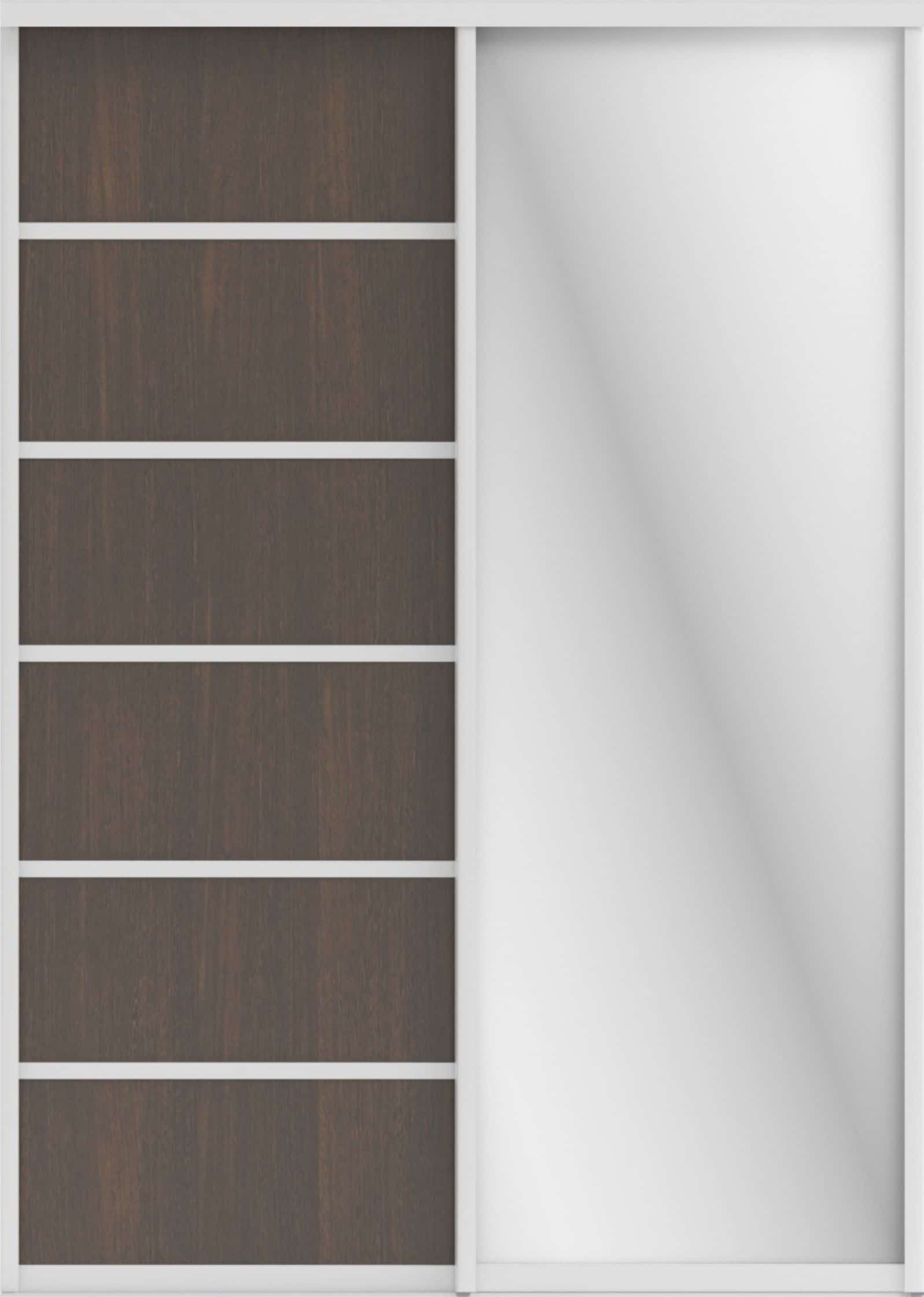 СТИВ (ЗЕРКАЛО/ЛДСП) (венге темный/хром) - фото 1