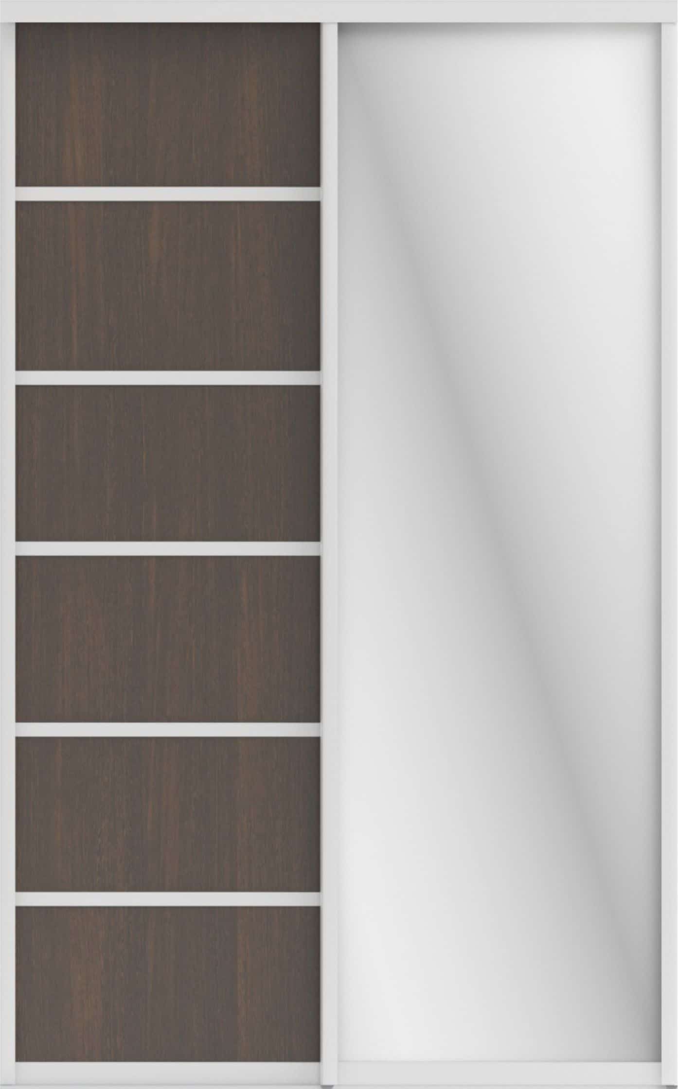 СТИВ (ЗЕРКАЛО/ЛДСП) (венге темный/хром) - фото 2