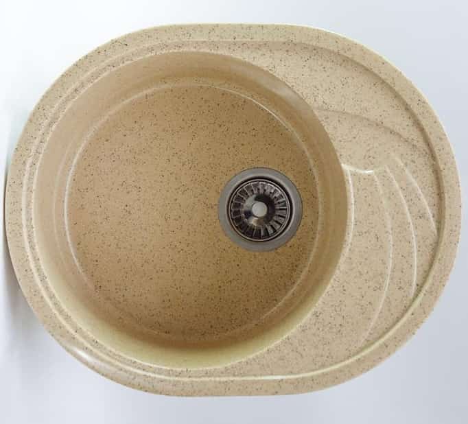 EMAR МРАМОР EMМ-156 МОЙКА ВРЕЗНАЯ 560*460 ММ (сафари) - фото 1