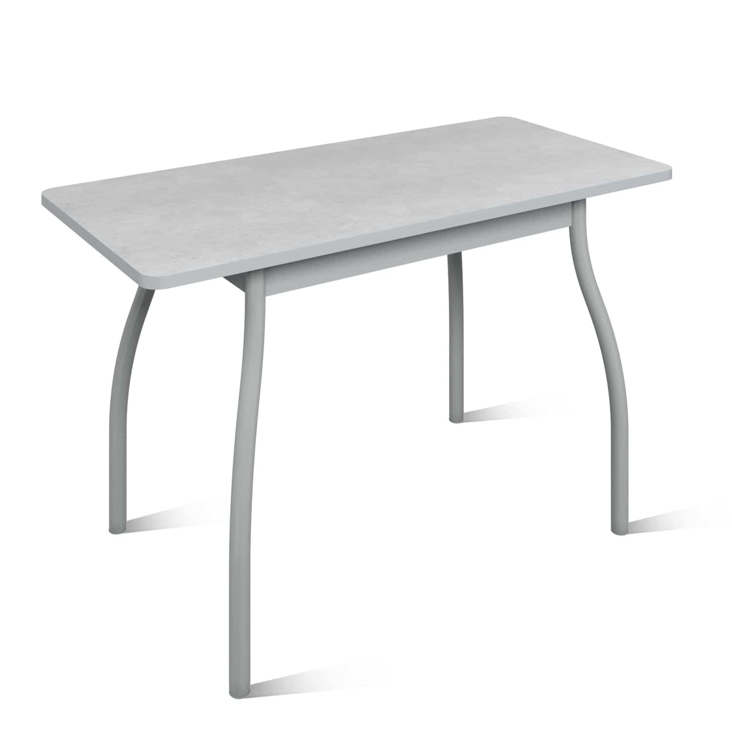 ОРИОН.4 (столешница: Пластик Серый камень/каркас: алюминий (светло-серый)) - фото 1