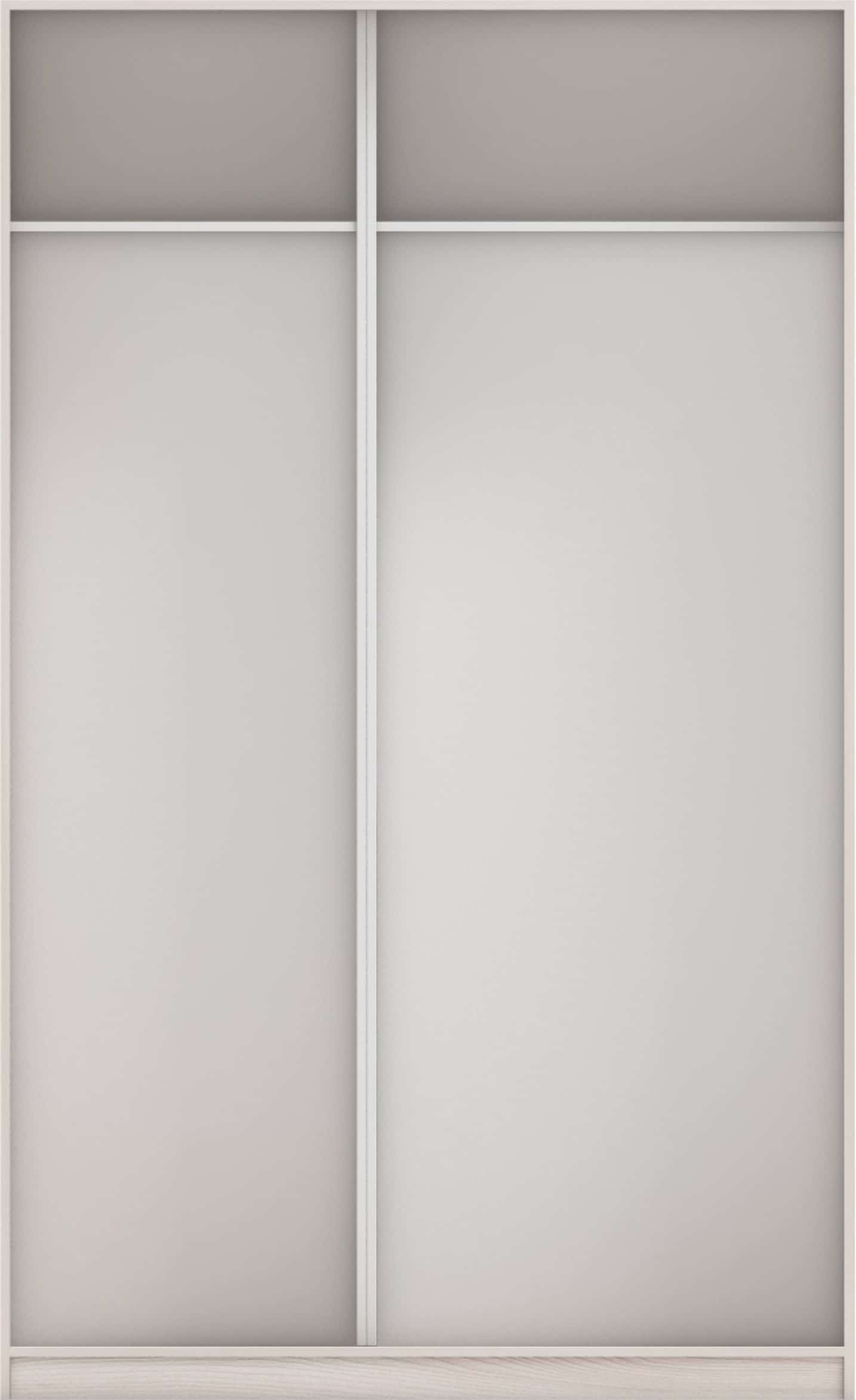 КОРПУС ШКАФА 1400*600*2300 ММ С АНТРЕСОЛЬНЫМИ ПОЛКАМИ (Корпус: ЯСЕНЬ СВЕТЛЫЙ, Наполнение: БЕЛЫЙ шагрень) - фото 3