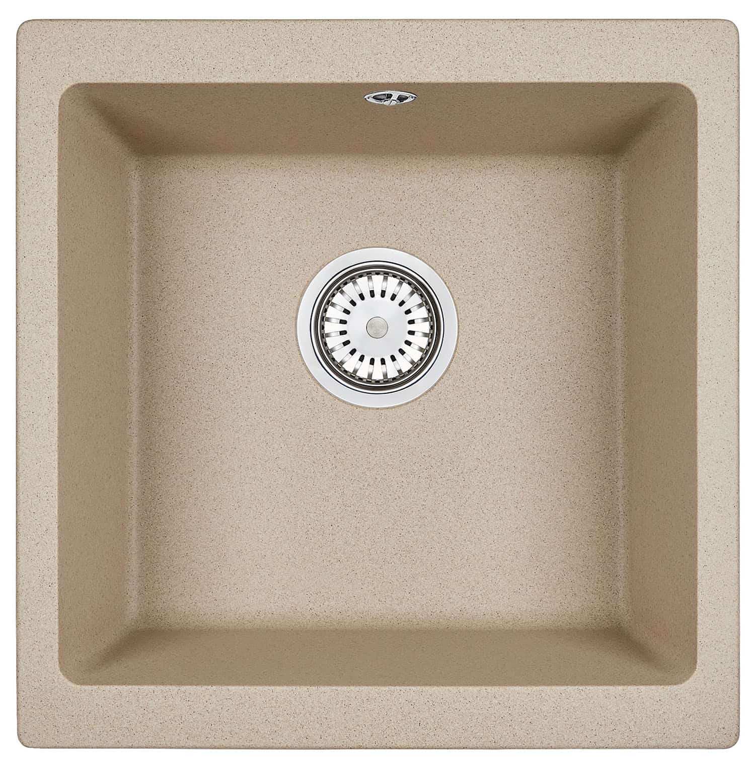 EMAR ГРАНИТ EMП-4443 МОЙКА ВРЕЗНАЯ С ВЫРЕЗОМ ПОД СМЕСИТЕЛЬ (песок/сардоникс) - фото 1