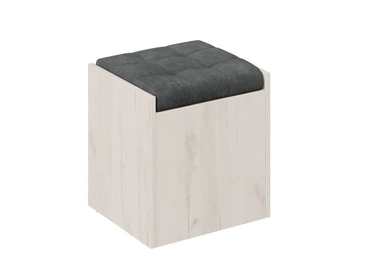 ФОРЕСТ (дуб крафт белый/велюр серый) - фото 1