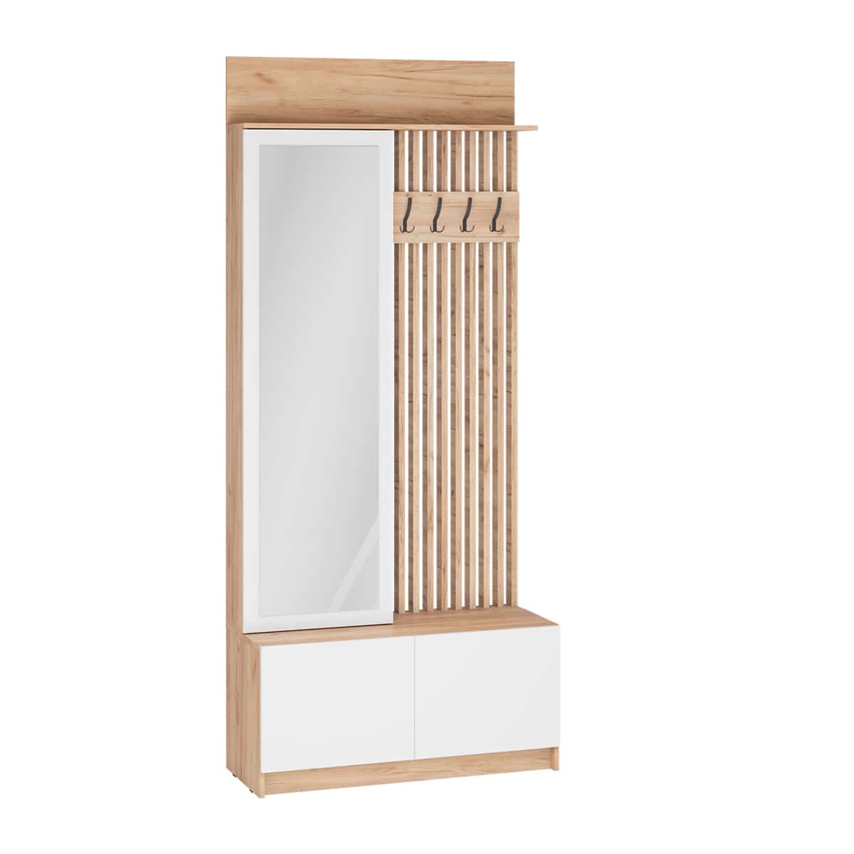 СТОУБИ (дуб крафт золотой/глянец белый) - фото 1