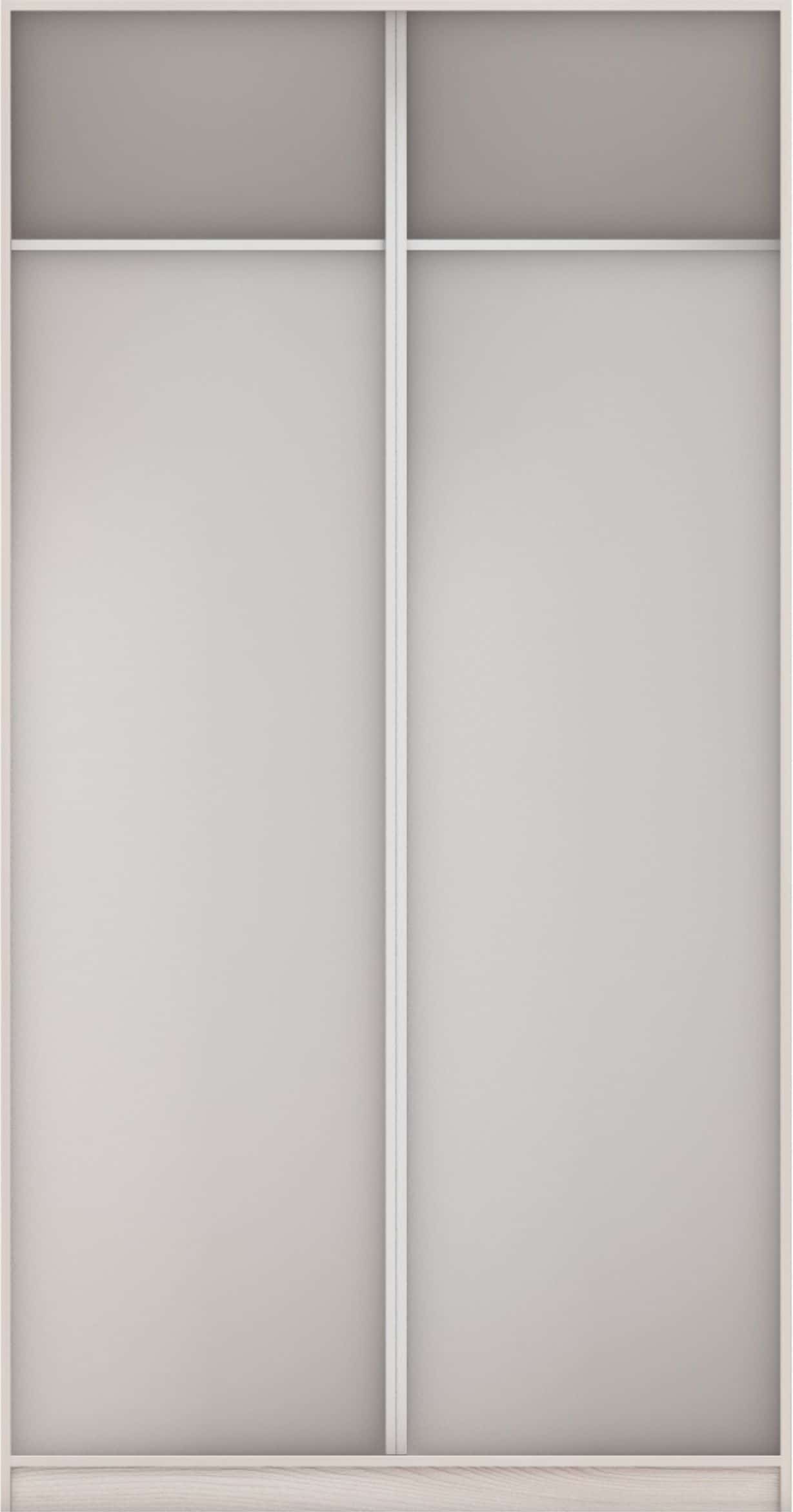 КОРПУС ШКАФА 1200*600*2300 ММ С АНТРЕСОЛЬНЫМИ ПОЛКАМИ (Корпус: ЯСЕНЬ СВЕТЛЫЙ, Наполнение: БЕЛЫЙ шагрень) - фото 3