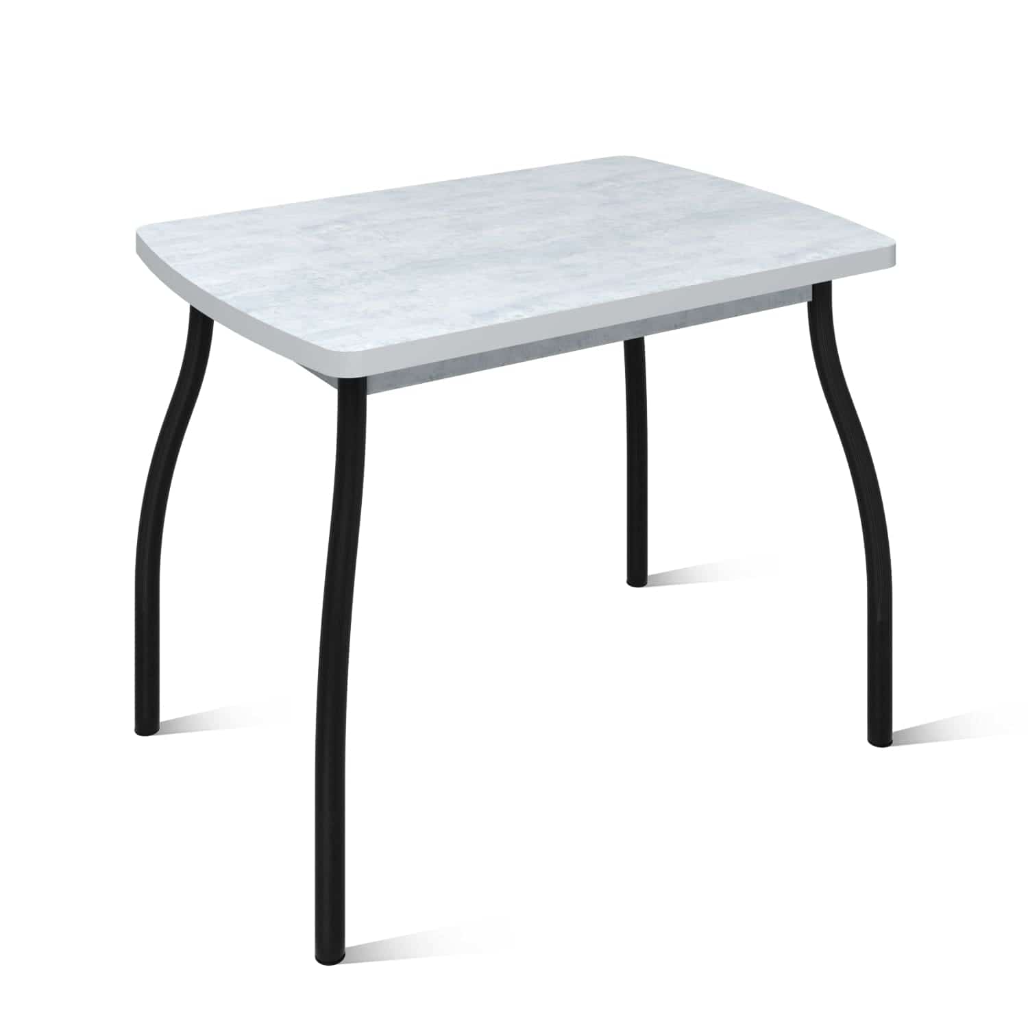 ГРАНД.4 (столешница: цемент/каркас: Черная матовая (муар)) - фото 1