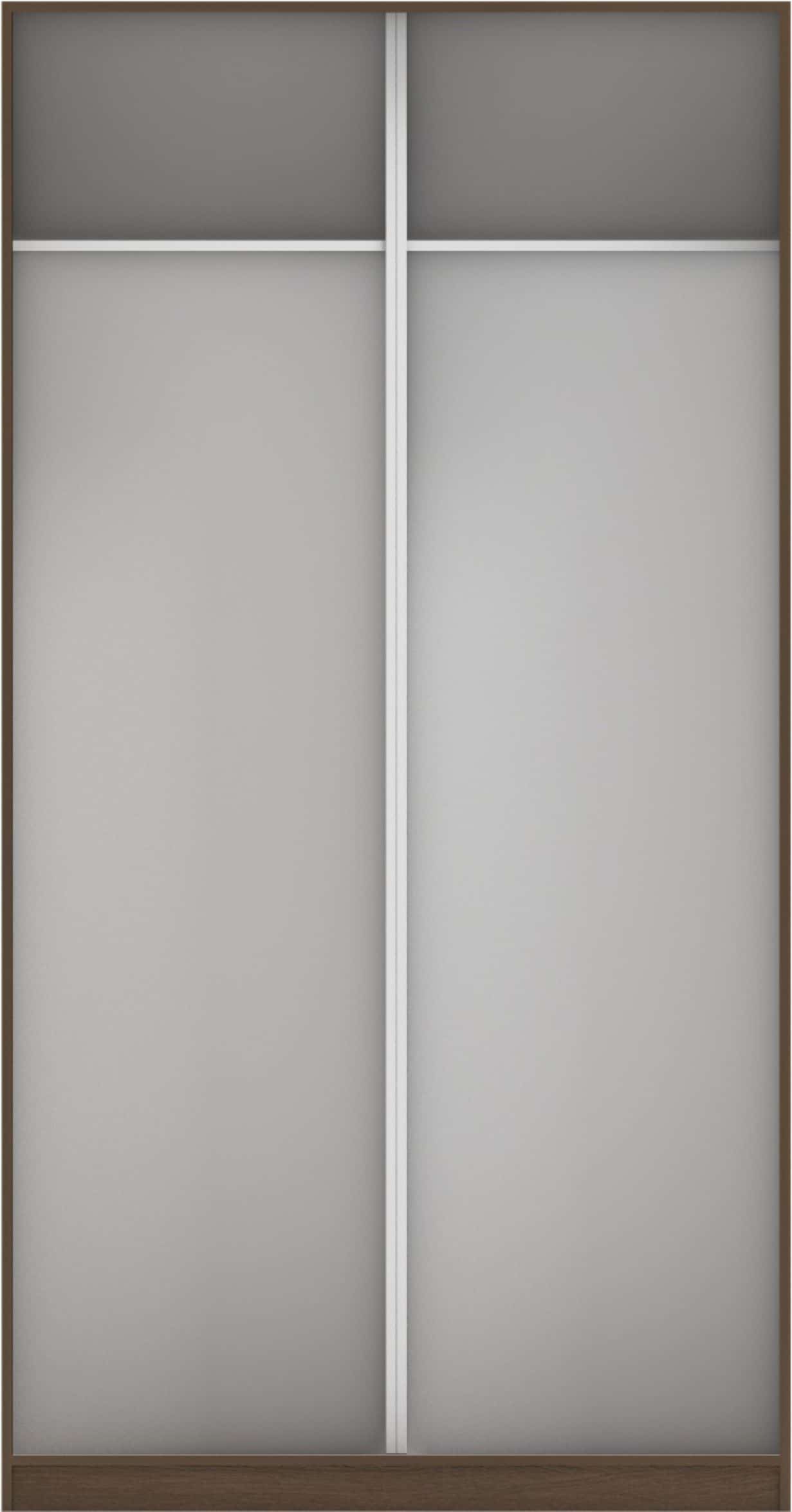 КОРПУС ШКАФА 1200*600*2300 ММ С АНТРЕСОЛЬНЫМИ ПОЛКАМИ (Корпус: ВЕНГЕ ТЕМНЫЙ, Наполнение: БЕЛЫЙ шагрень) - фото 3