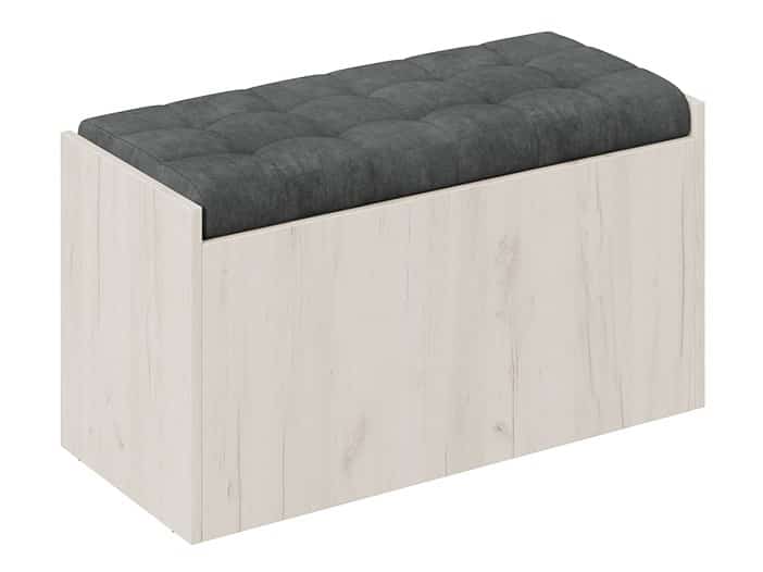 ФОРЕСТ (дуб крафт белый/велюр серый) - фото 1