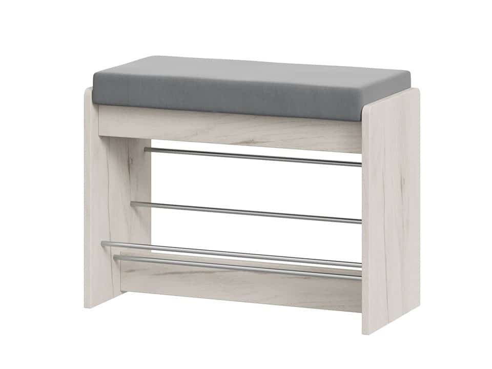 ТАЙМ (дуб крафт белый/велюр серый) - фото 1