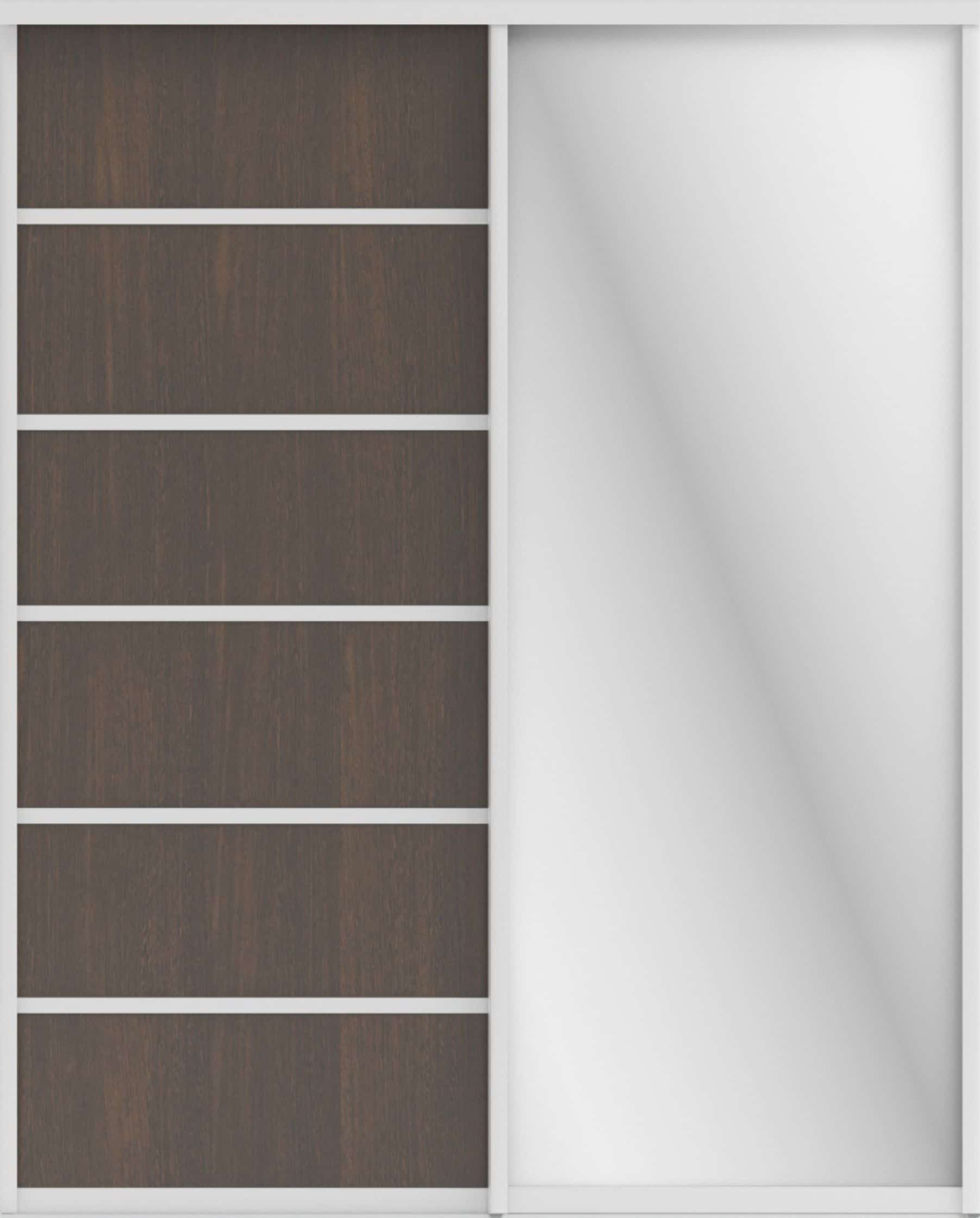 СТИВ (ЗЕРКАЛО/ЛДСП) (венге темный/хром) - фото 2