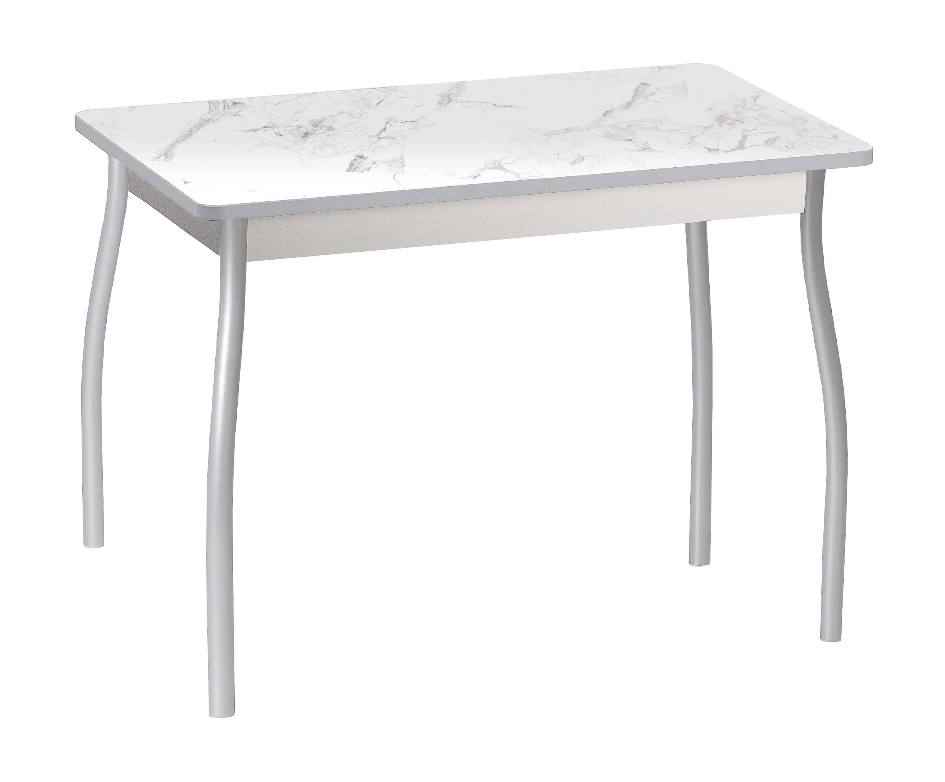 ОРИОН.4 (столешница: Пластик Мрамор белый/каркас: алюминий) - фото 1