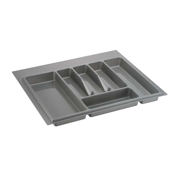 Лоток в ящик 600, (470-540)*(380-490) мм (ЕСО серый металл) - фото 1