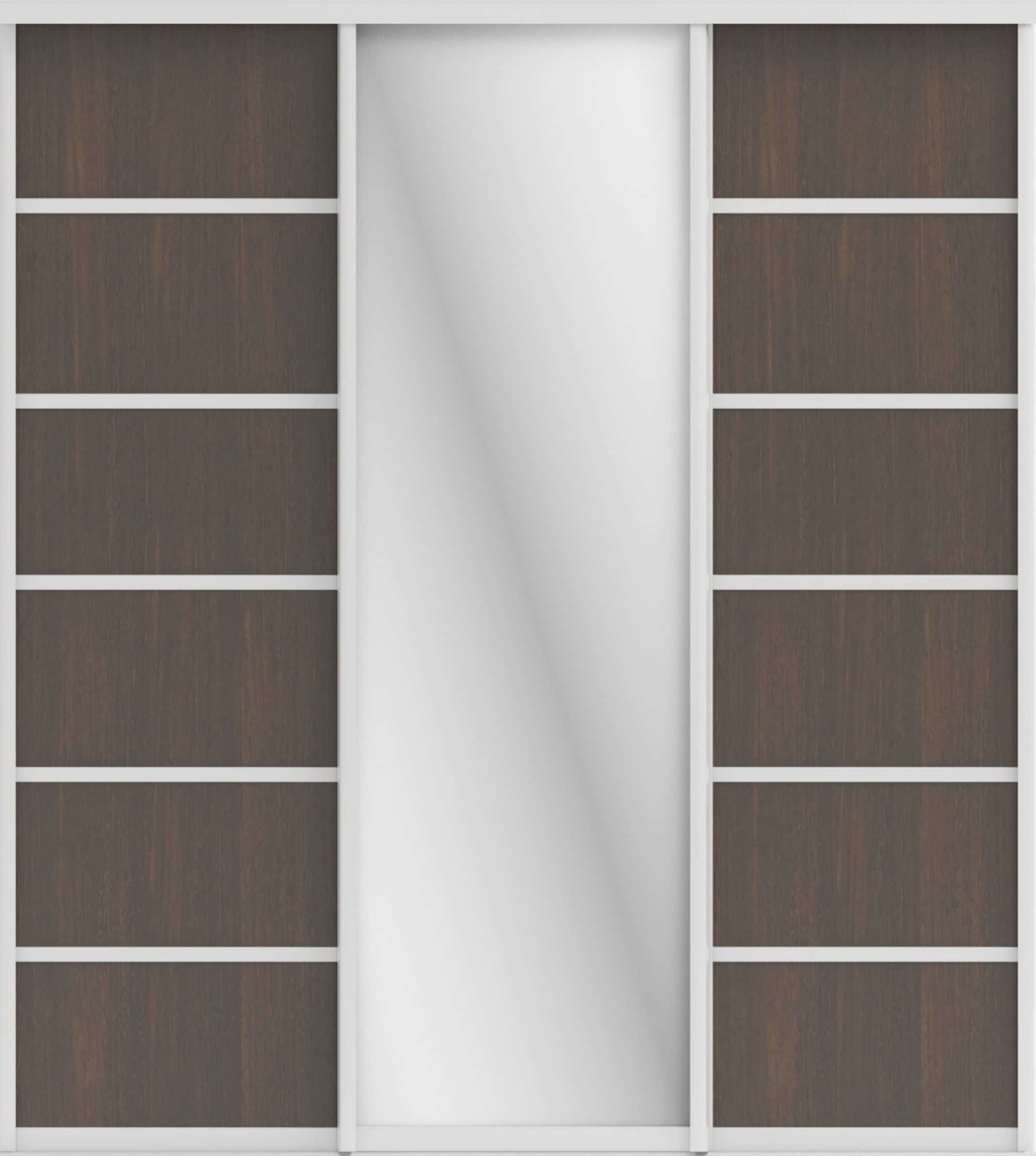 СТИВ (ЗЕРКАЛО/ЛДСП) (венге темный/хром) - фото 1