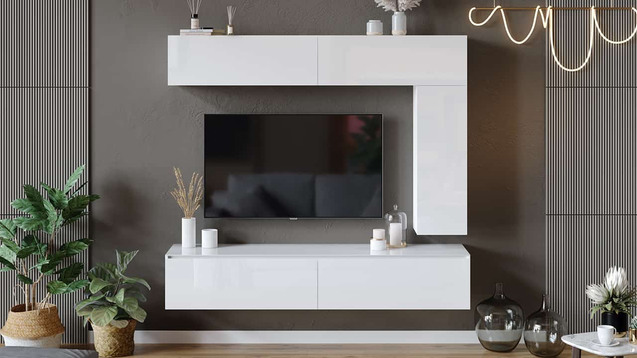 ГЛОСС (белый глянец/стекло белый глянец) - фото 5