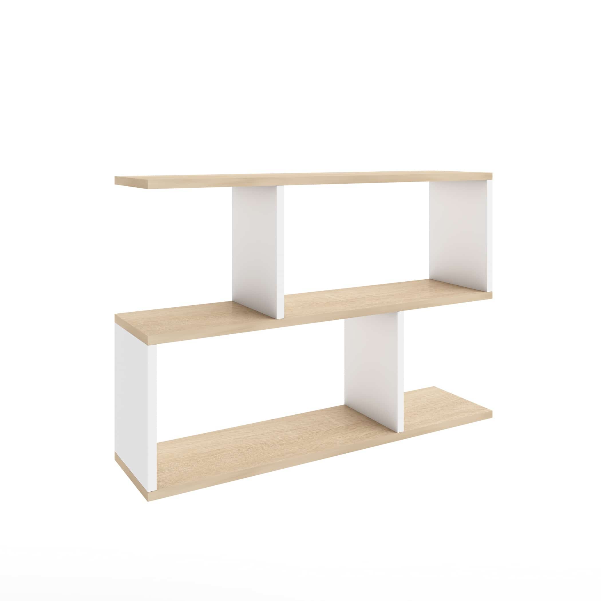 ПОЛКА НАВЕСНАЯ ТИП 14 (800*200*550 ММ) (дуб сонома/белый шагрень) - фото 1