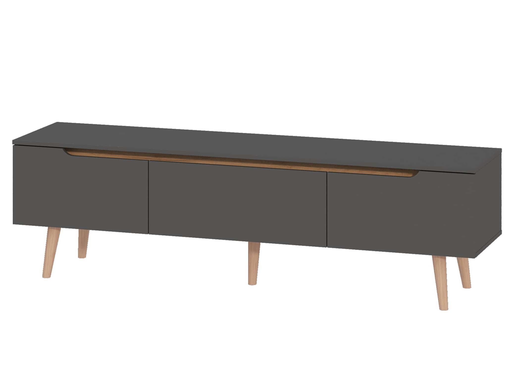 ТУМБА ТВ (АРТ. 6-56034) 1800Х430Х520ММ (Дуб крафт золотой/Графит) - фото 1