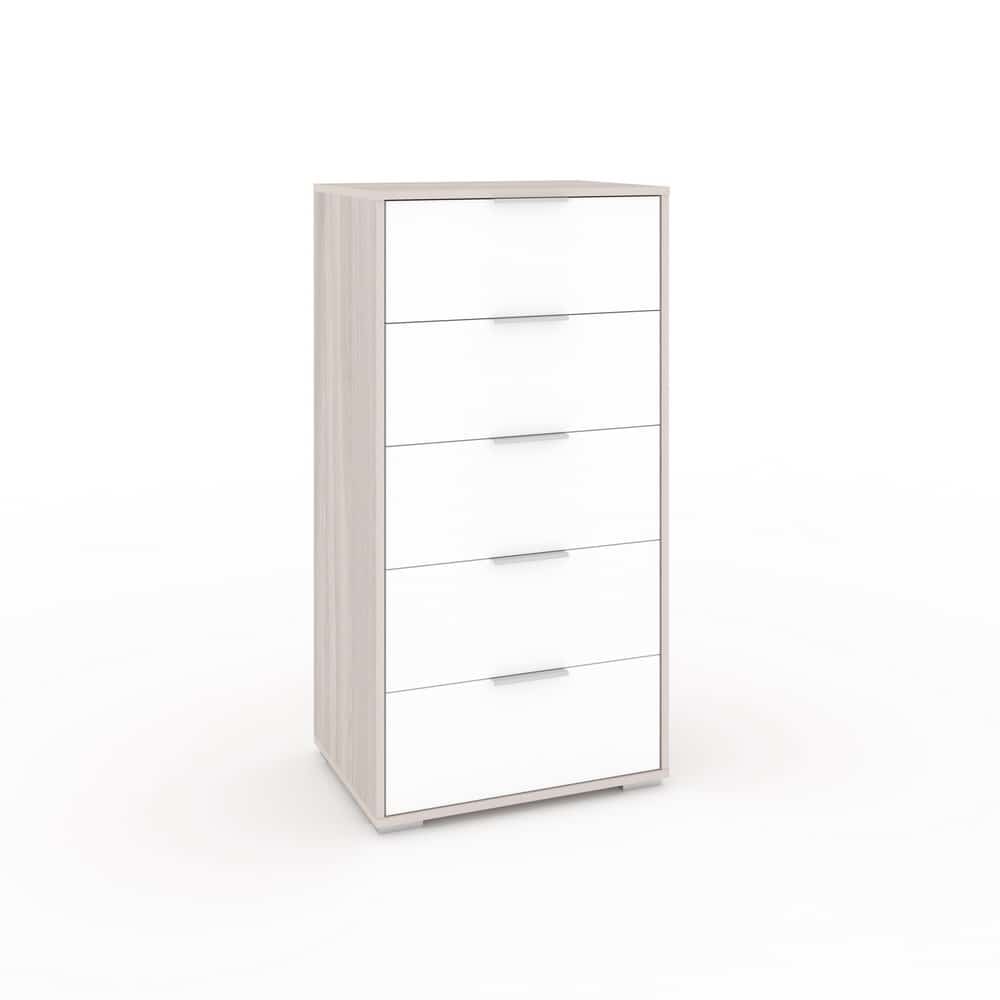 ЛАРС-5 (ясень светлый/белый шагрень, ручка СА-1, цвет - металлик) - фото 1