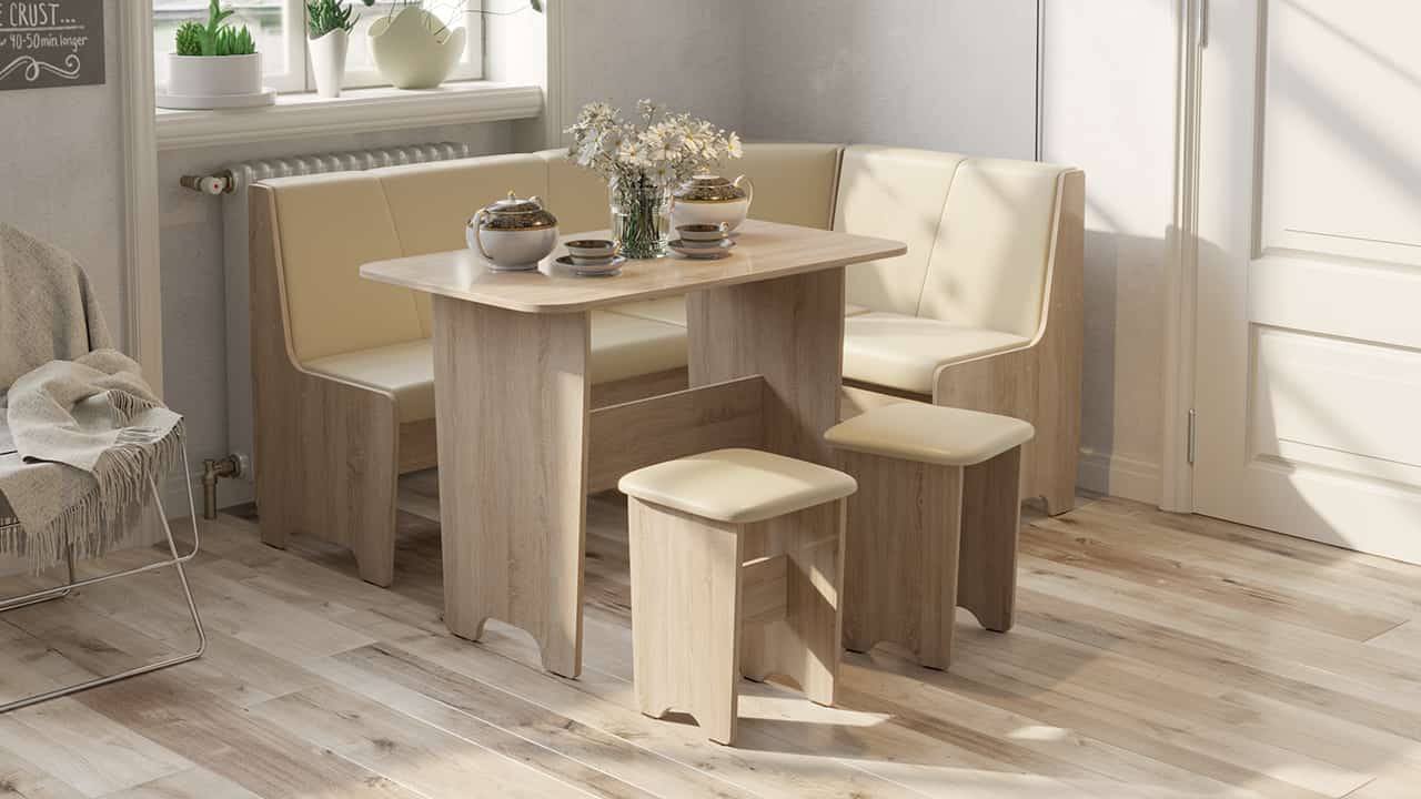 ТЕХАС (каркас дуб сонома/экокожа бежевая (тип 1)) - фото 2