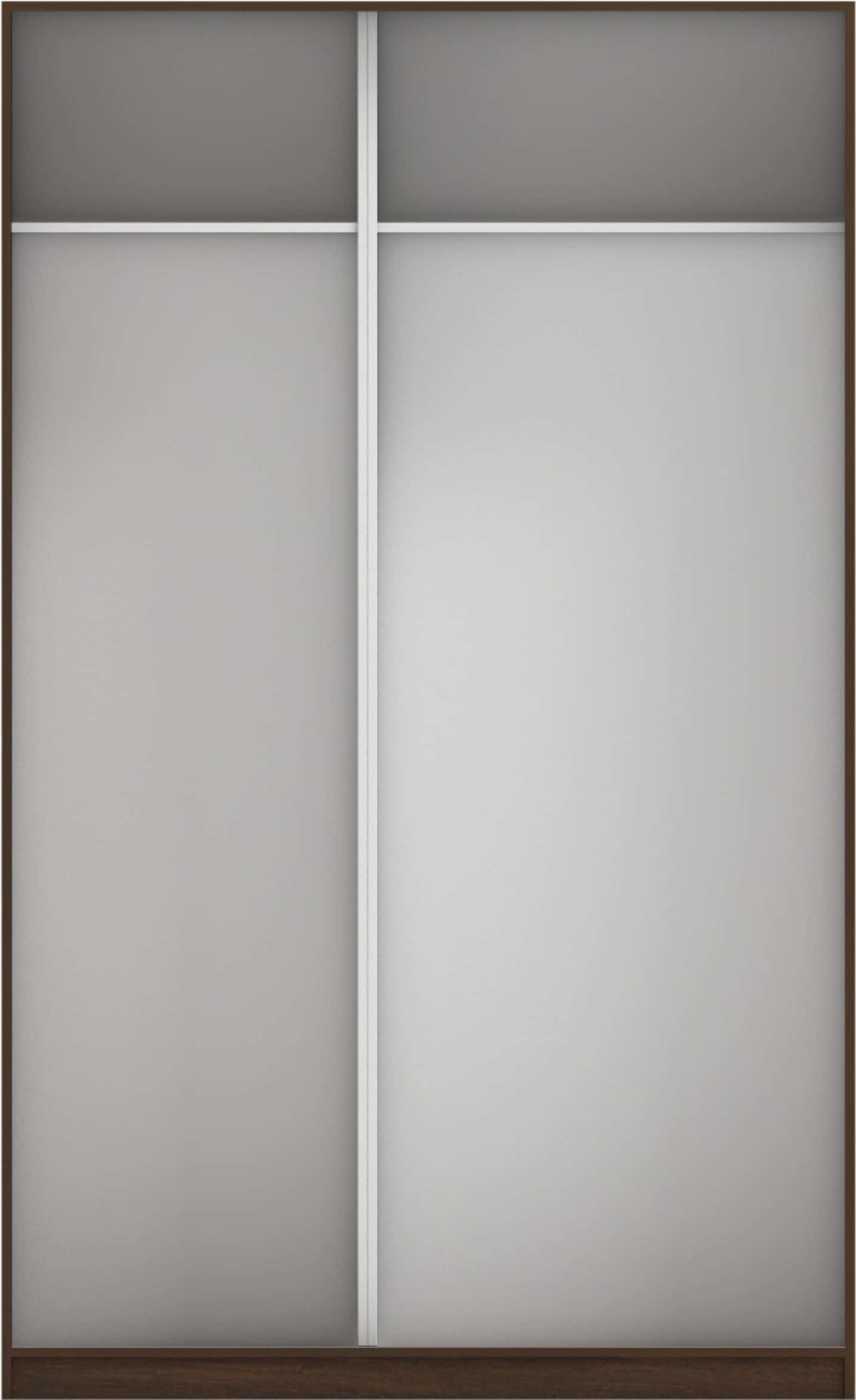 КОРПУС ШКАФА 1400*600*2300 ММ С АНТРЕСОЛЬНЫМИ ПОЛКАМИ (Корпус: ВЕНГЕ ТЕМНЫЙ, Наполнение: БЕЛЫЙ шагрень) - фото 3