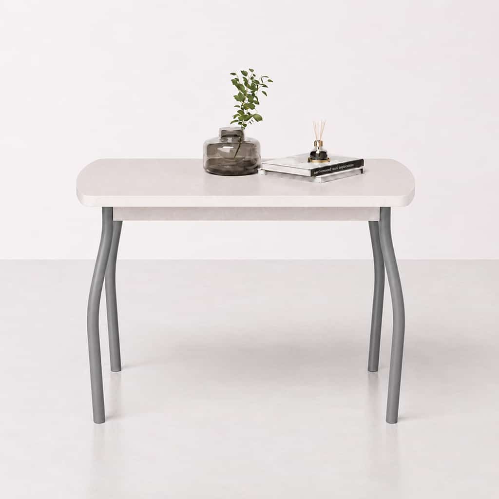 ГРАНД.4 (столешница: кена/каркас: алюминий (светло-серый)) - фото 1
