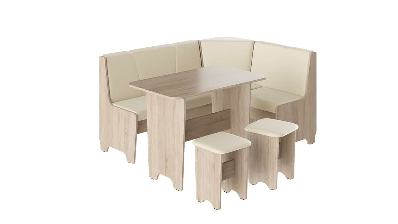 ТЕХАС (каркас дуб сонома/экокожа бежевая (тип 1)) - фото 1