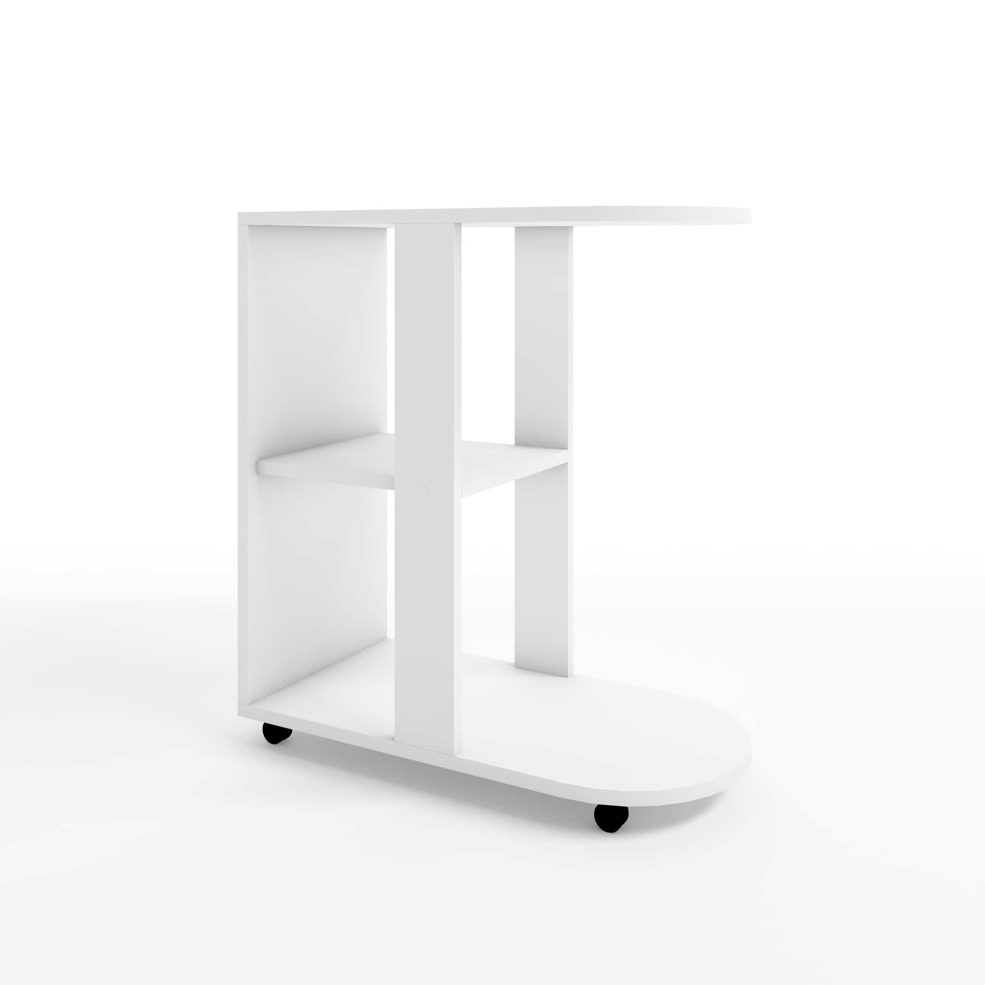 ЖУРНАЛЬНЫЙ СТОЛИК №2 (600*300*600) (белый шагрень) - фото 1