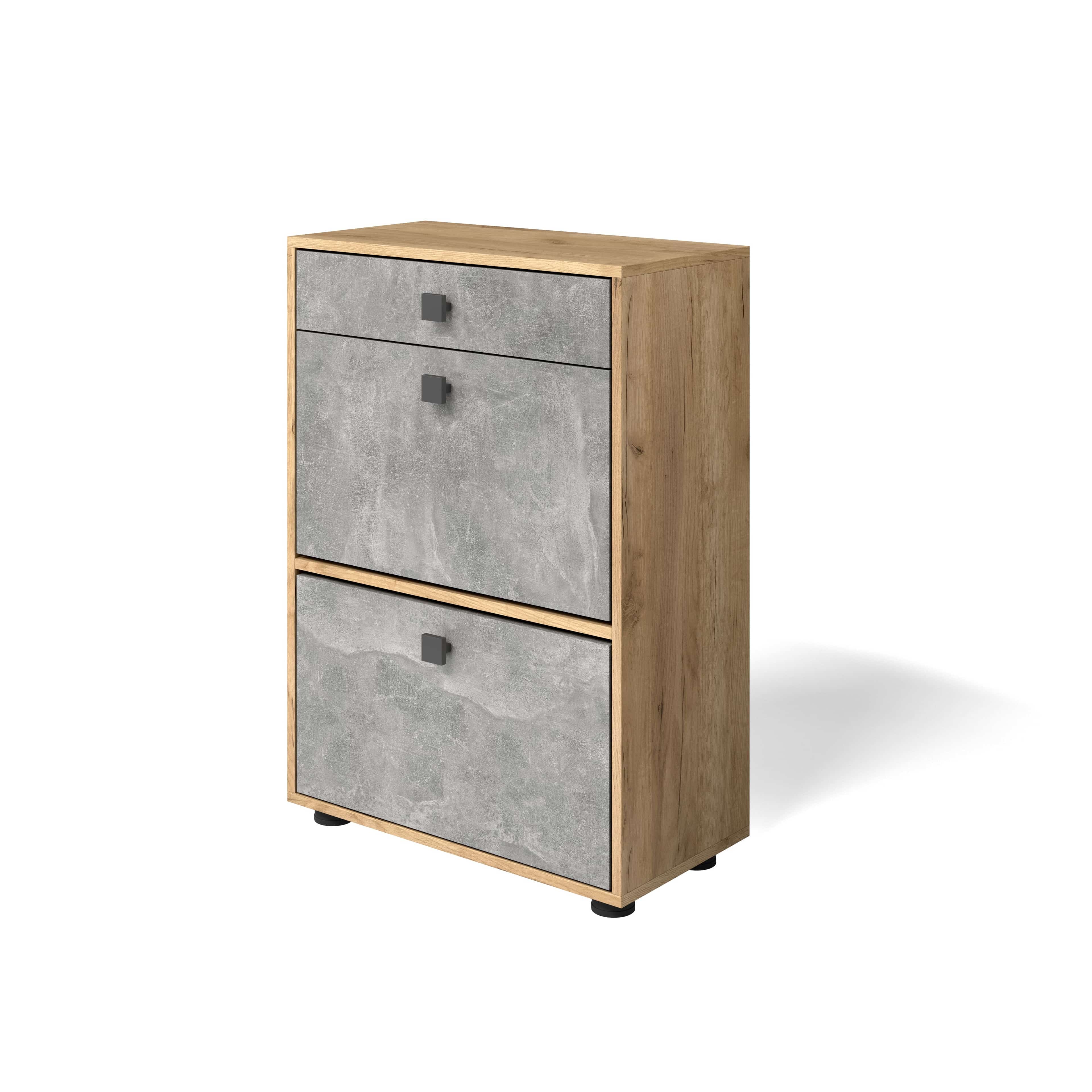 МИНИ (Дуб золотой крафт/ателье светлый (бетон)) - фото 1