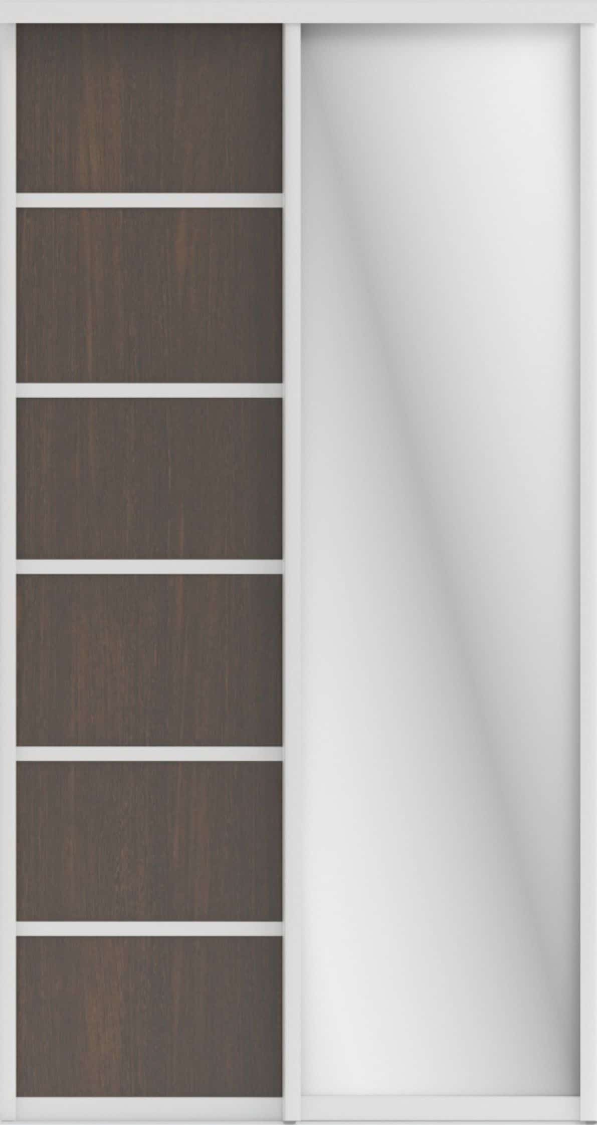 СТИВ (ЗЕРКАЛО/ЛДСП) (венге темный/хром) - фото 2