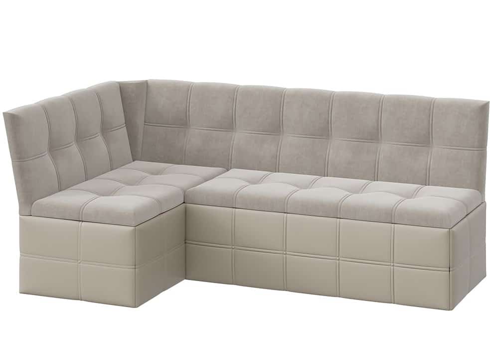 ДОМИНО (кожзам светло-коричневый/велюр мокко светлый) - фото 1