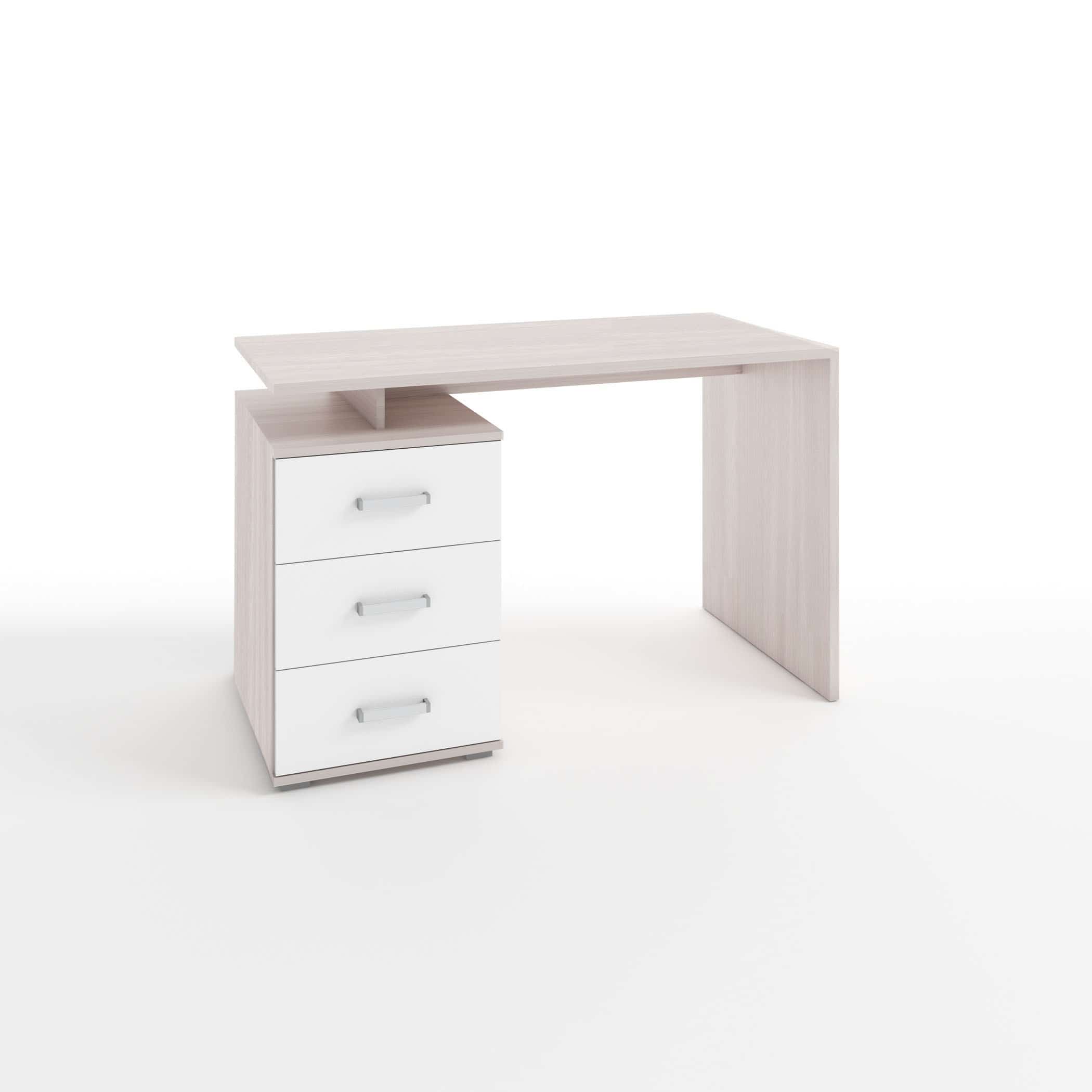 РУАН МАЛЫЙ (корпус ясень светлый/ фасад белый легкий шелк) - фото 1