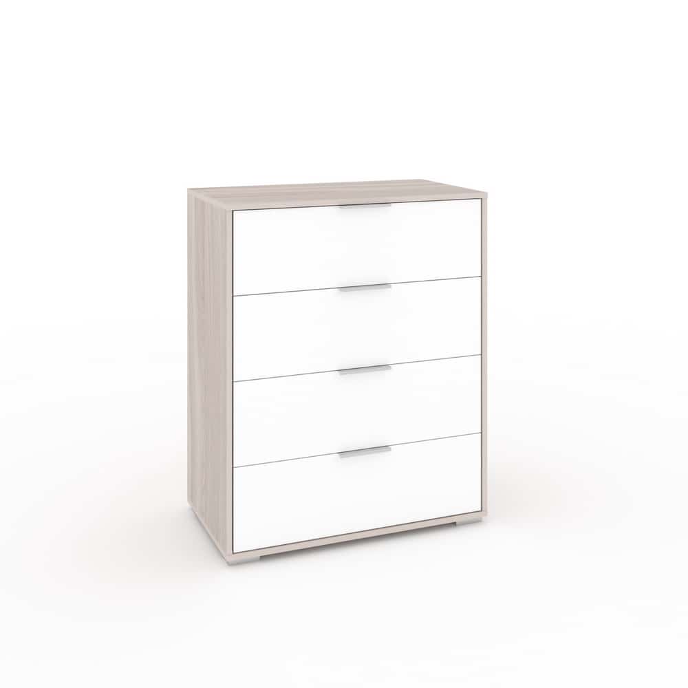 ЛАРС-4 (ясень светлый/белый шагрень, ручка СА-1, цвет - металлик) - фото 1