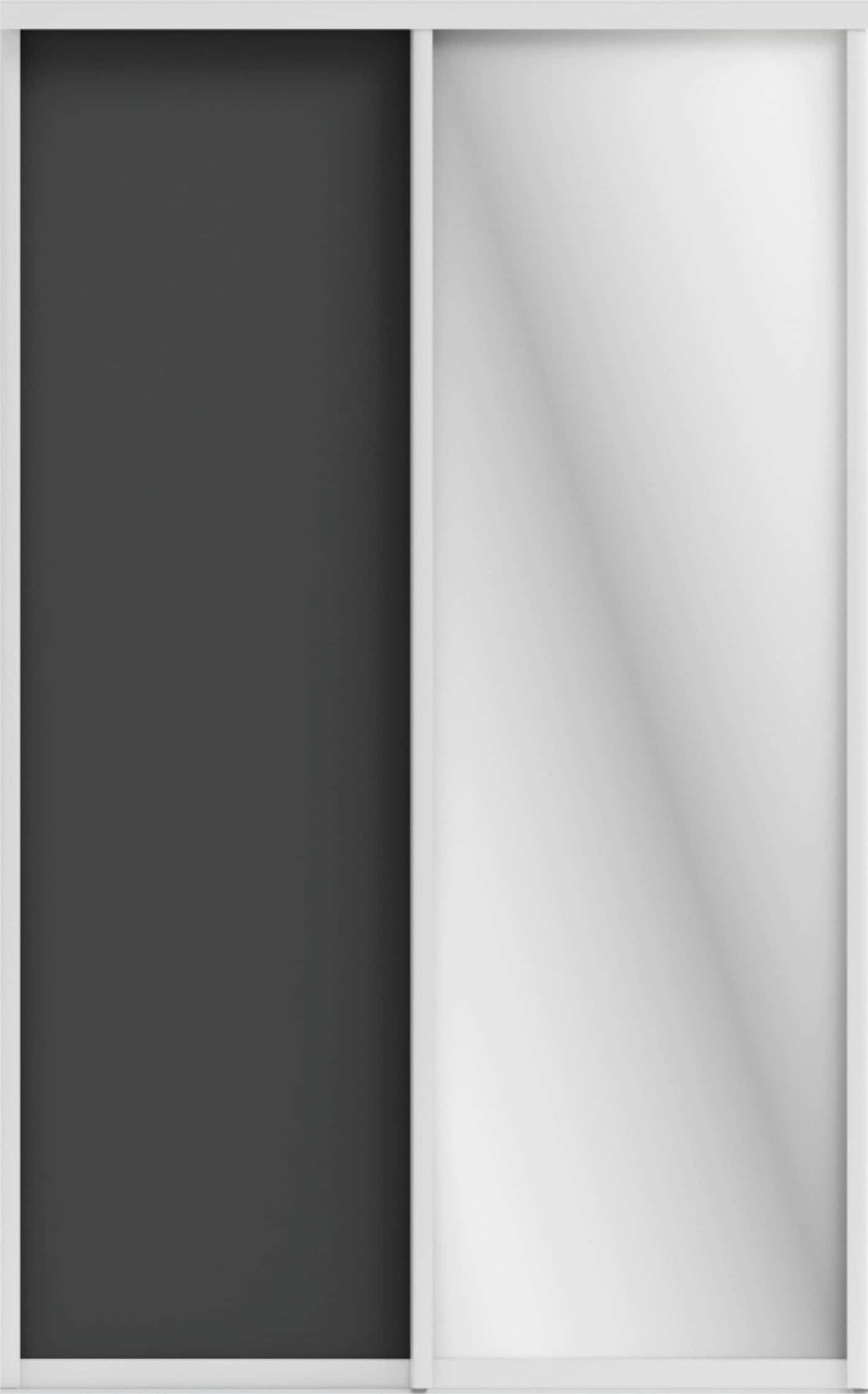 ОРИОН (ЗЕРКАЛО/ЛДСП) (графит/профиль С хром) - фото 1