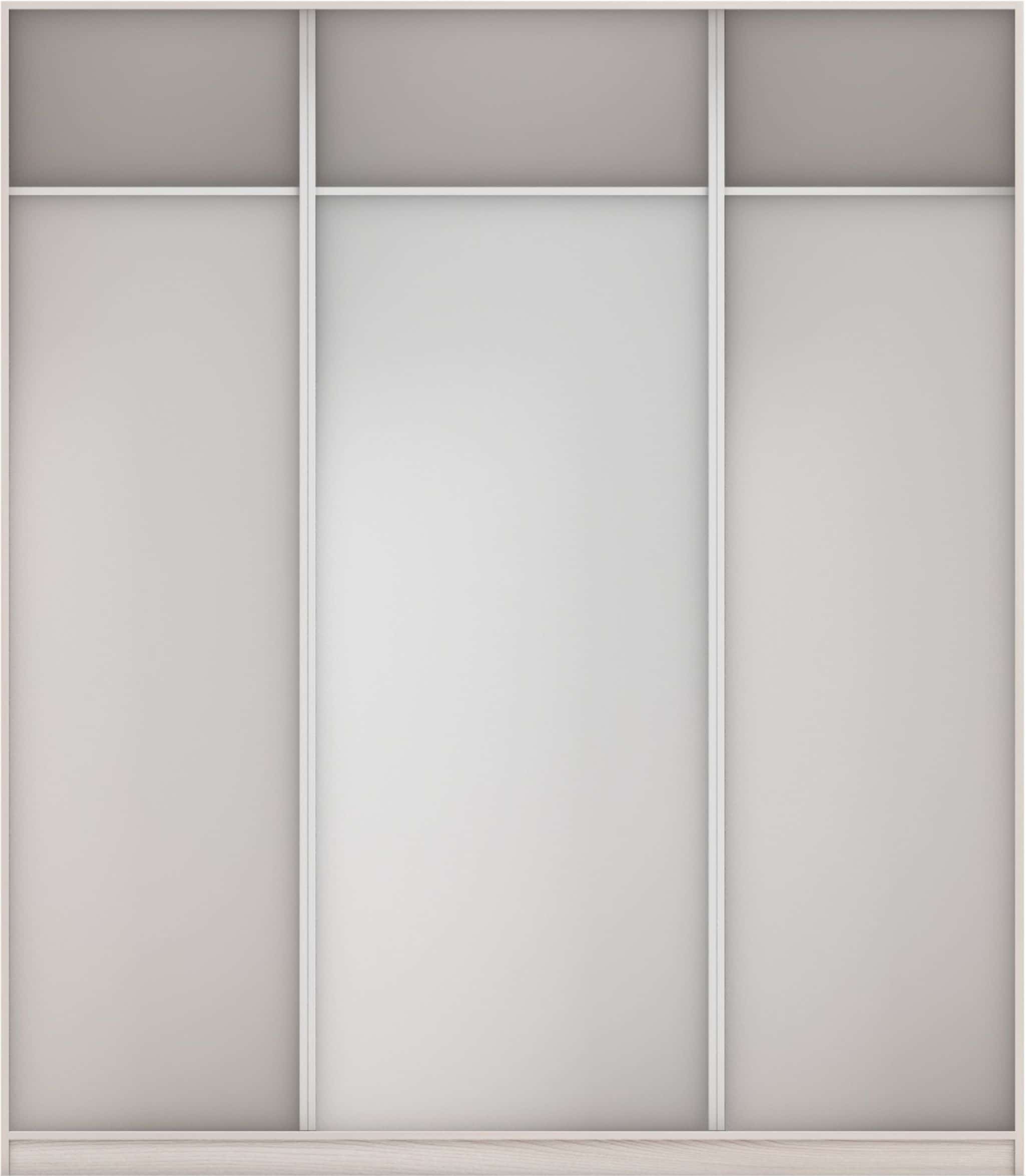 КОРПУС ШКАФА 2000*600*2300 ММ С АНТРЕСОЛЬНЫМИ ПОЛКАМИ (Корпус: ЯСЕНЬ СВЕТЛЫЙ, Наполнение: БЕЛЫЙ шагрень) - фото 3