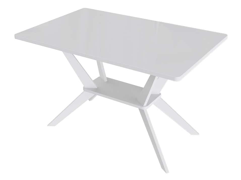 МУРАНО (белый/стекло белый глянец) - фото 1