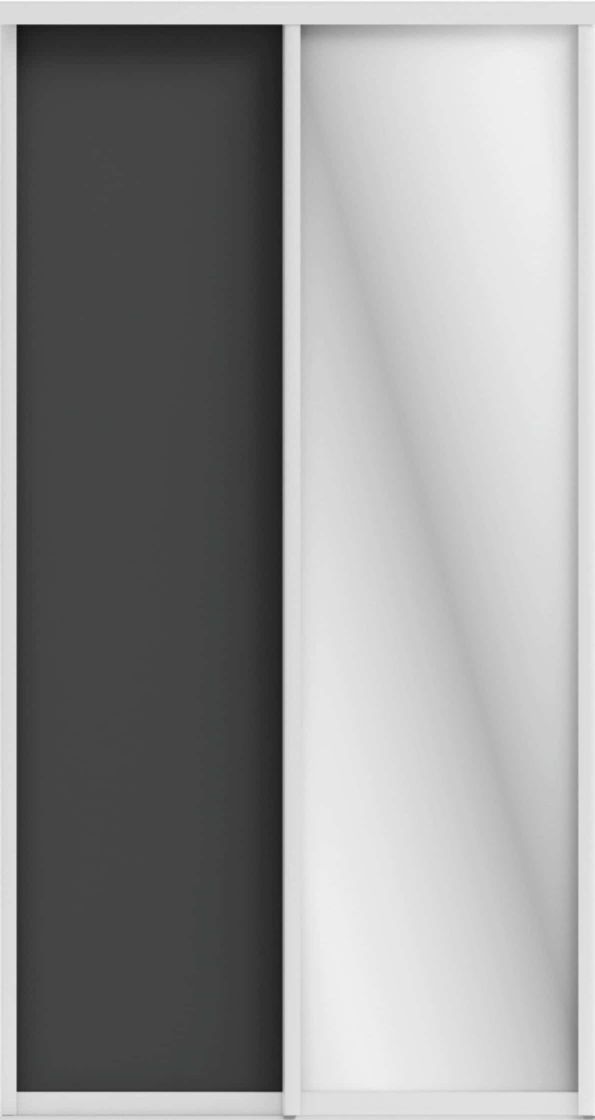 ОРИОН (ЗЕРКАЛО/ЛДСП) (графит/профиль С хром) - фото 1