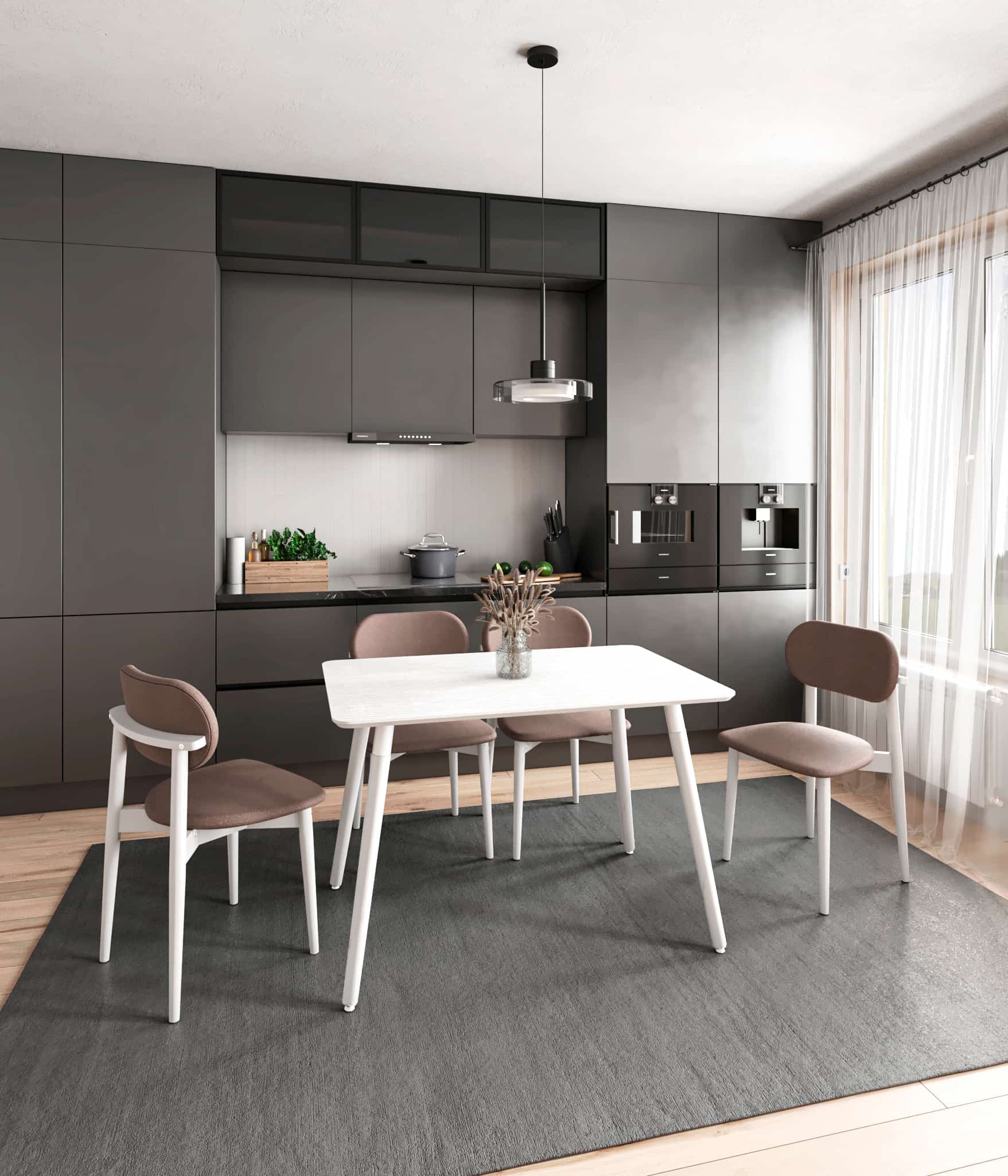 АМАДЕО-1/САНТЪЯГО (белый матовый / металл белый / белый матовый) - фото 1