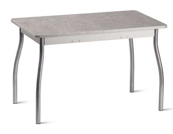 ОРИОН.4 (столешница: Пластик Серый камень/каркас: алюминий (светло-серый)) - фото 1