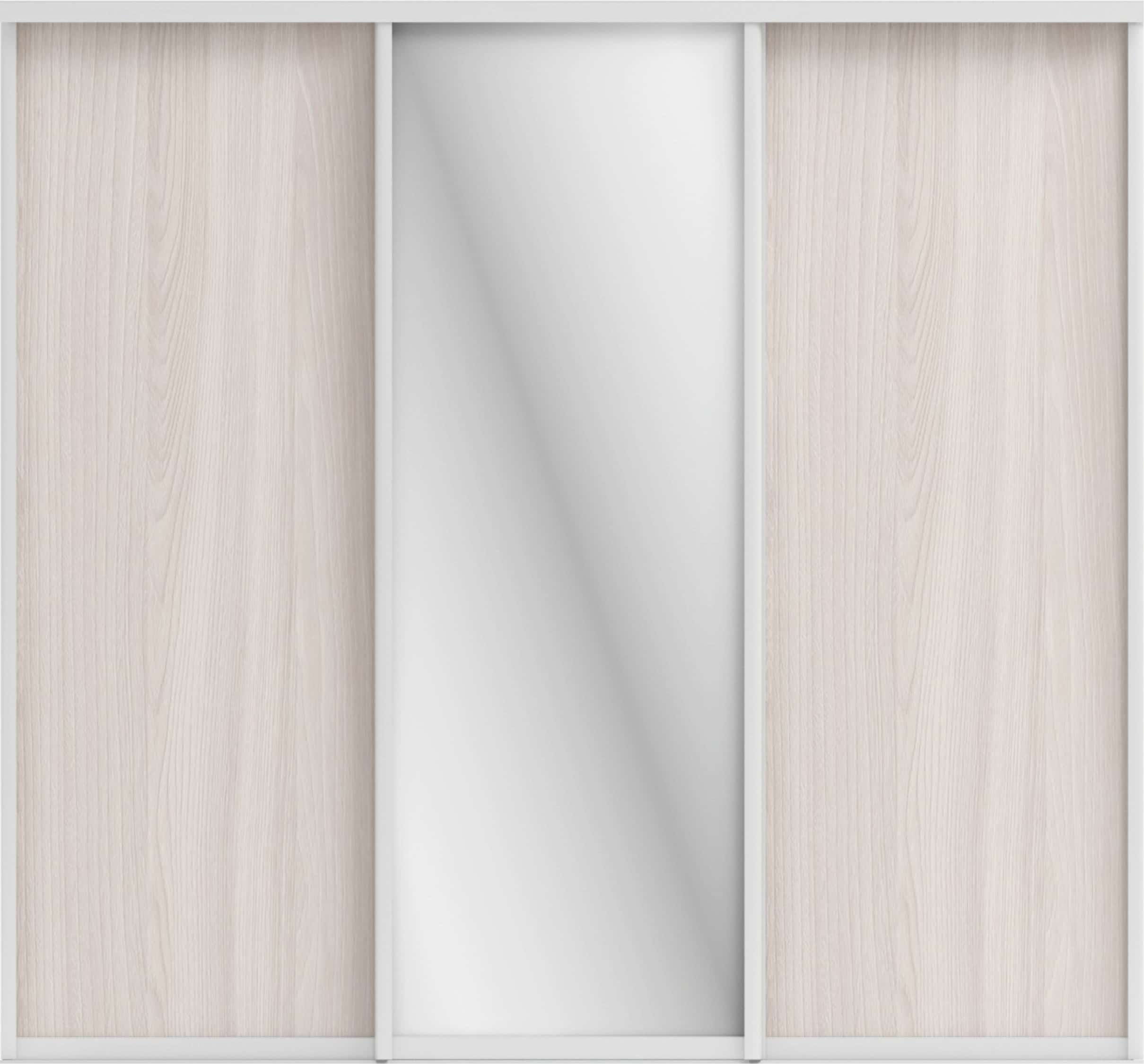 ОРИОН (ЗЕРКАЛО/ЛДСП) (ясень светлый/профиль С хром) - фото 1