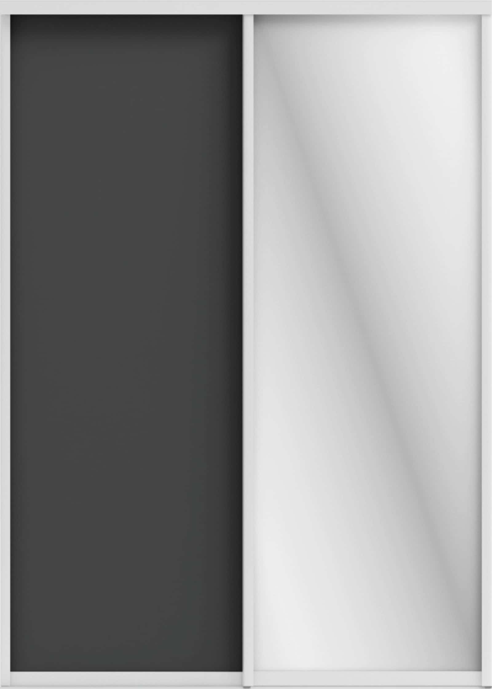 ОРИОН (ЗЕРКАЛО/ЛДСП) (графит/профиль С хром) - фото 1