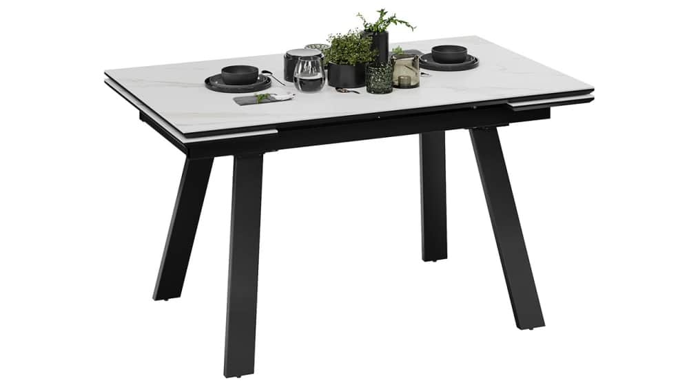 ДЭКСТОН, Черный муар/Керамика матовая белый мрамор, норма