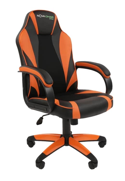 NOVA CHAIR GAME X1, черно-оранжевый, норма