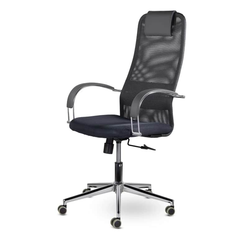 СОЛО (СН-601), S-0401 (черный) экокожа/TW-01/Е11-к (черный) сетка, норма