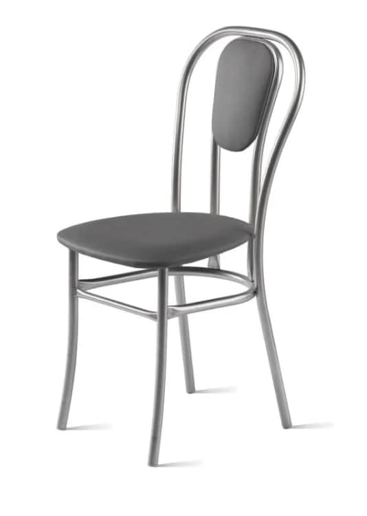 ВЕНСКИЙ-М, сиденье: ВИК MARVEL gray (серый)/каркас: алюминий (светло-серый), норма