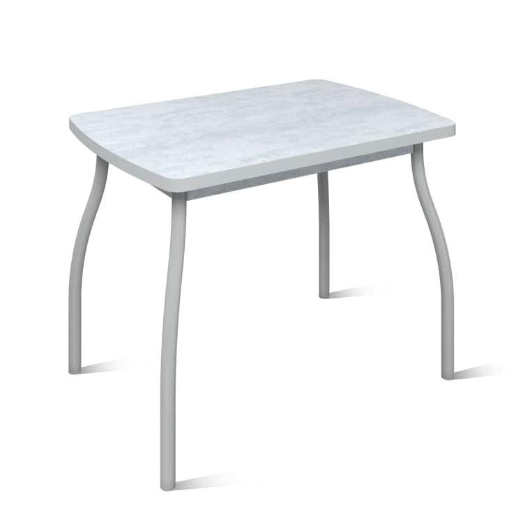 ГРАНД.4, столешница: цемент/каркас: алюминий (№1, D38 волна), норма