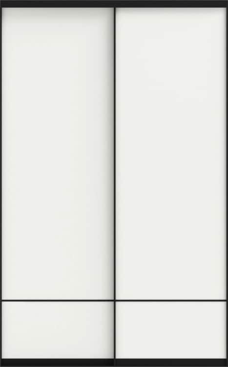 СЛИМ (SLIM) (ЛДСП), белый матовый/профиль черный Slim, норма