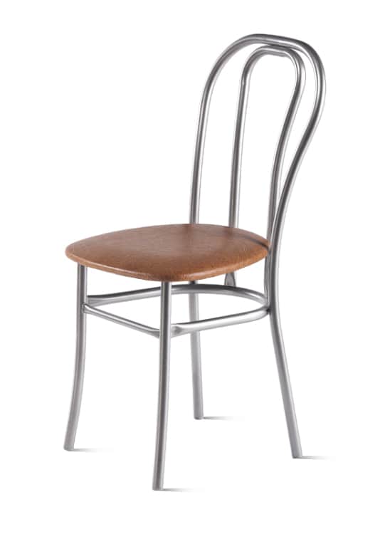 ВЕНСКИЙ, сиденье: ВИК 344/84 (темно-коричневый)/каркас: металлик, Распродажа